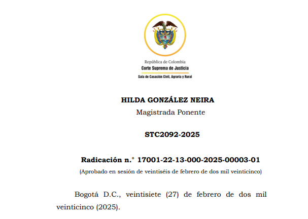 Corte Suprema Anula Fallo que Desconocía el Título Ejecutivo | STC2092-2025